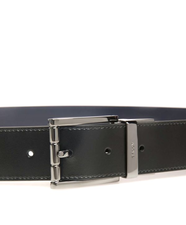 Bally Reversible Belt (Black/Blue)