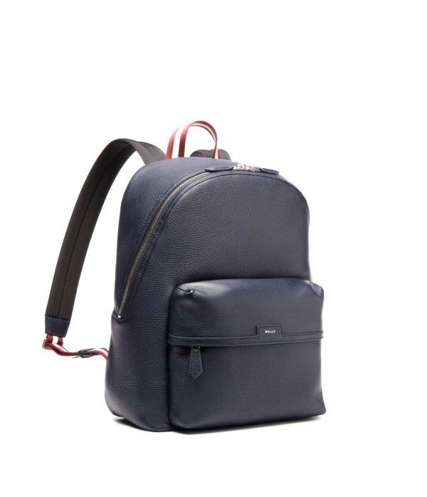 Bally Leather Backpack (Blue) - Image 3