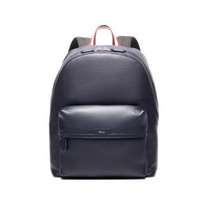 Bally Leather Backpack (Blue)
