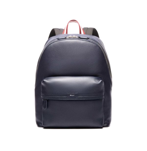 Bally Leather Backpack (Blue)
