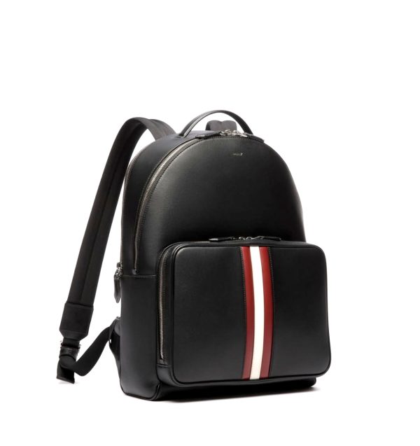 Bally Leather Backpack (Black) - Image 2