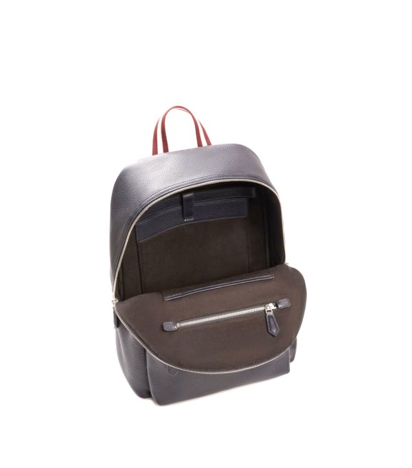 Bally Leather Backpack (Blue) - Image 4