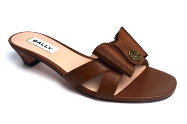 Bally Ladies Slippers Balyka 35 (Leather Brown)