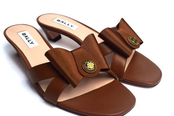 Bally Ladies Slippers Balyka 35 (Leather Brown) - Image 2
