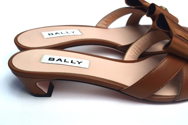 Bally Ladies Slippers Balyka 35 (Leather Brown) - Image 3