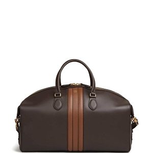 Bally Leather Duffle Bag (Brown)