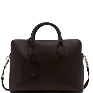 Bally Leather Briefcase (Brown)