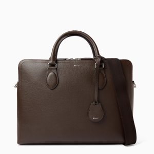 Bally Brown Leather Briefcase
