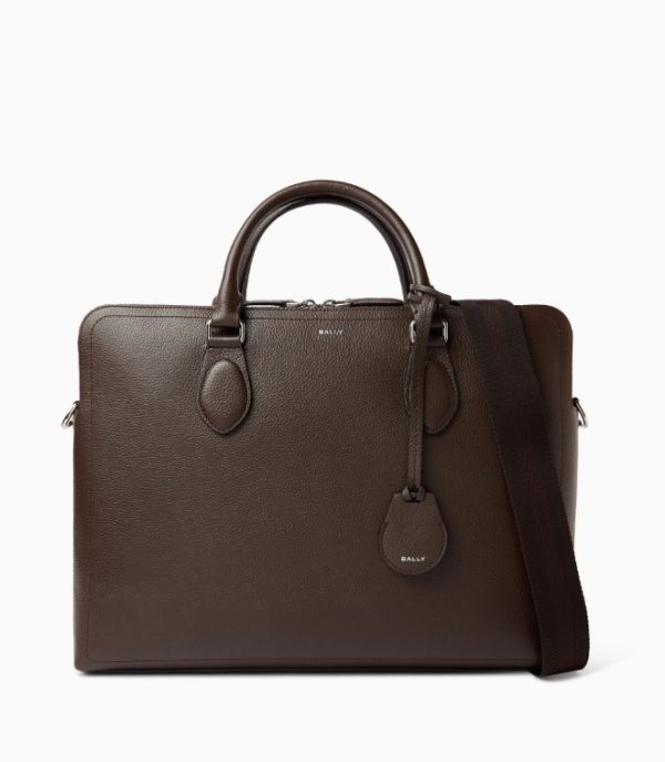 Bally Brown Leather Briefcase